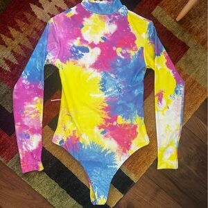 Moana Bikini Tie Dye Rash Guard